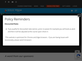 'cityofdenvergolf.com' screenshot