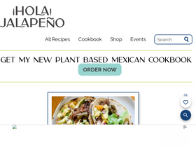 'holajalapeno.com' screenshot