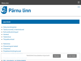 'parnu.ee' screenshot