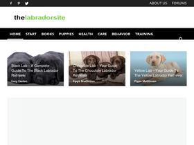 'thelabradorsite.com' screenshot