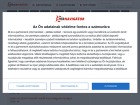 'hirnavigator.hu' screenshot