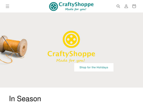 craftyshoppe.com homepage screenshot