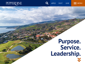 'pepperdine.edu' screenshot