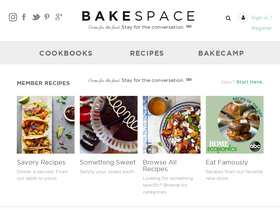 'bakespace.com' screenshot