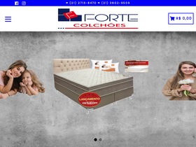 fortecolchoes.com.br homepage screenshot