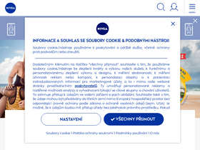 'nivea.cz' screenshot