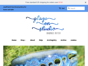 glazeonstudio.com homepage screenshot