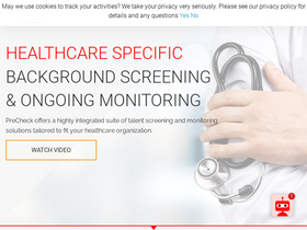 'precheck.com' screenshot