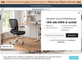 'songmics.fr' screenshot