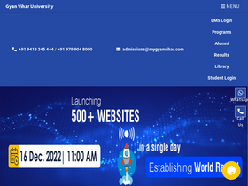 'gyanvihar.org' screenshot