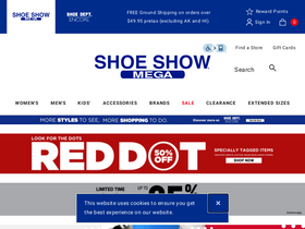 'shoeshowmega.com' screenshot