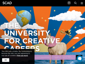 'scad.edu' screenshot