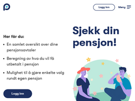 'norskpensjon.no' screenshot