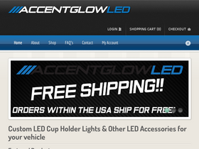 accentglowled.com homepage screenshot