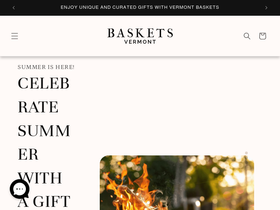 Baskets Vermont homepage screenshot
