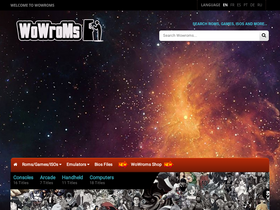 'wowroms.com' screenshot