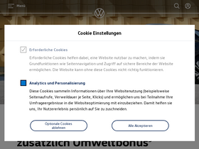'volkswagen.de' screenshot