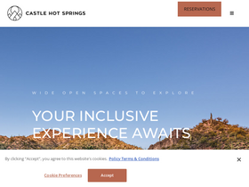 'castlehotsprings.com' screenshot