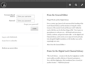 'loebclassics.com' screenshot