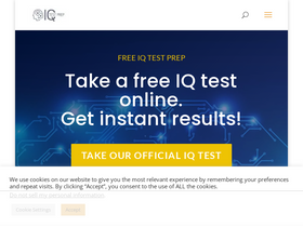 'iqtestprep.com' screenshot