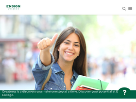 'ensign.edu' screenshot