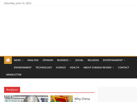 'eurasiareview.com' screenshot