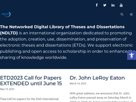 'ndltd.org' screenshot