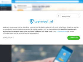 'toernooi.nl' screenshot