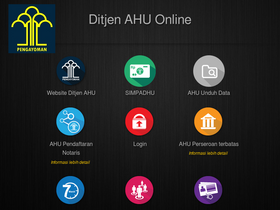 'parpol.ahu.go.id' screenshot