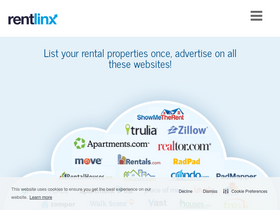 'rentlinx.com' screenshot