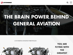 'lycoming.com' screenshot