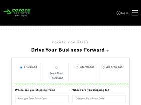 'coyote.com' screenshot