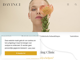 'davinciclinic.be' screenshot