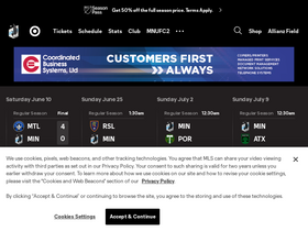 'mnufc.com' screenshot