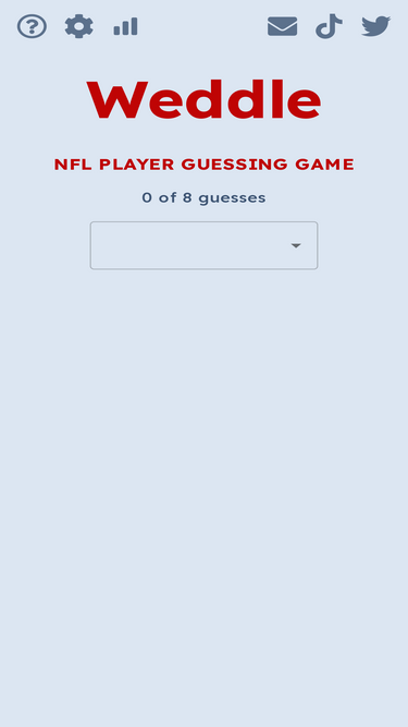 weddle nfl wordle game play