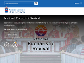 'arlingtondiocese.org' screenshot