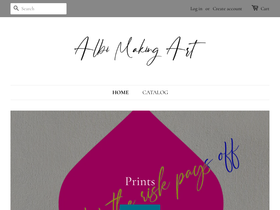 albimakingart.com homepage screenshot