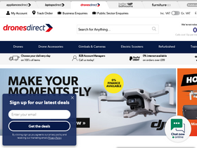 'dronesdirect.co.uk' screenshot