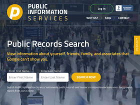 'publicinfoservices.com' screenshot