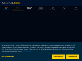 'admiralbet.de' screenshot
