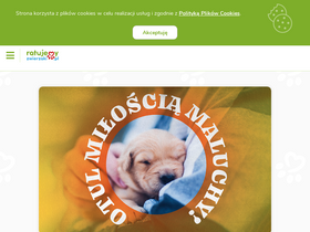 'ratujemyzwierzaki.pl' screenshot