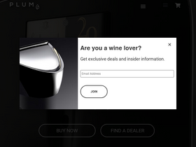 plum.wine homepage screenshot