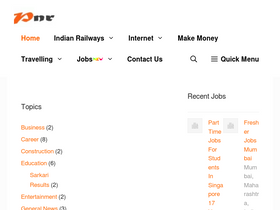 'pnrstatusirctc.in' screenshot