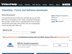 'videohelp.com' screenshot