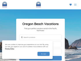 'oregonbeachvacations.com' screenshot