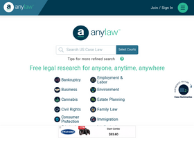 'anylaw.com' screenshot