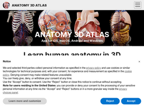 'anatomy3datlas.com' screenshot