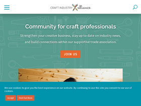 'craftindustryalliance.org' screenshot