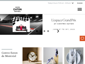 'centreeatondemontreal.com' screenshot