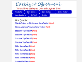 'edebiyatogretmeni.org' screenshot
